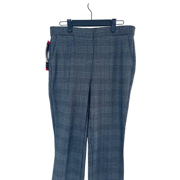 NWT Size 8 Banana Republic Plaid Work Trousers Gray & Charcoal Office Pant - Picture 7 of 16
